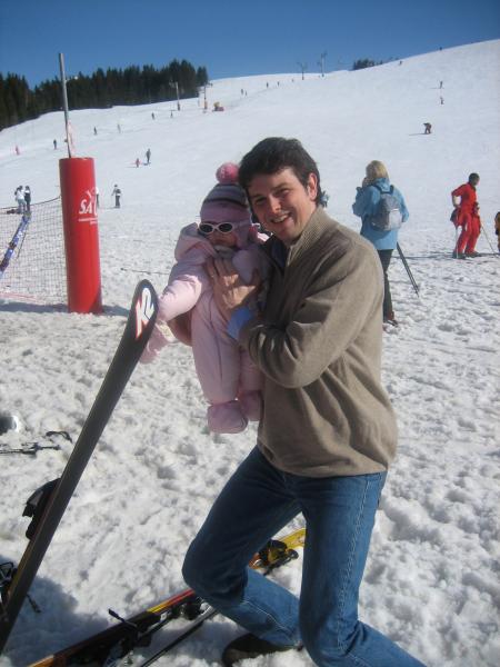 Premier séjour à la montagne avec papa et maman.